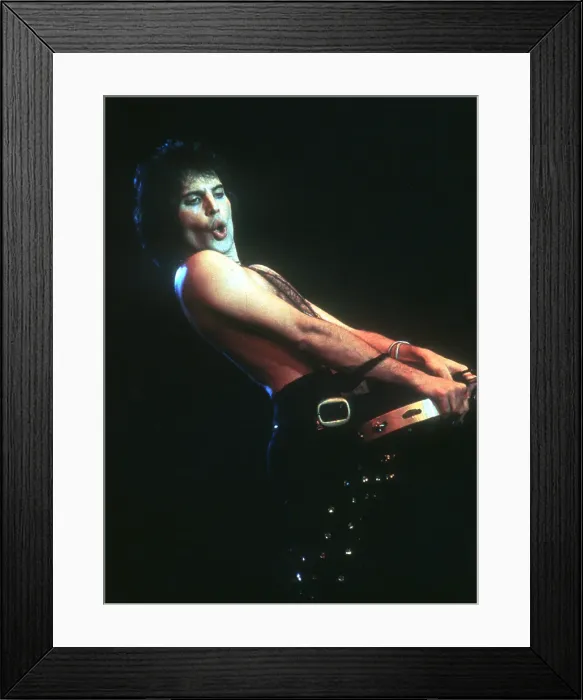 Framed Print : Queen Performing in LA Framed Print : Queen Performing in LA