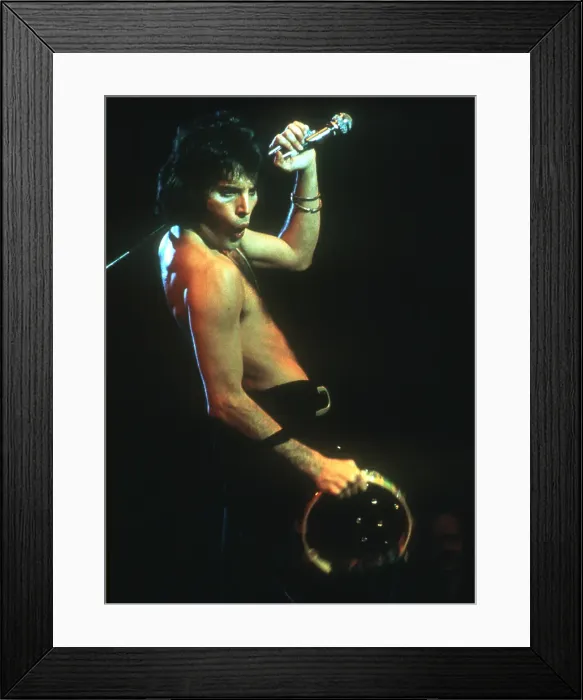 Framed Print : Queen Performing in LA Framed Print : Queen Performing in LA