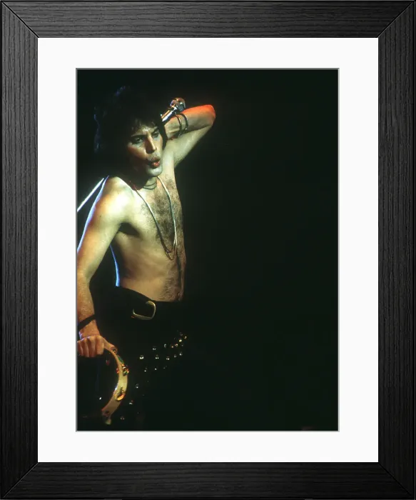Framed Print : Queen Performing in LA Framed Print : Queen Performing in LA