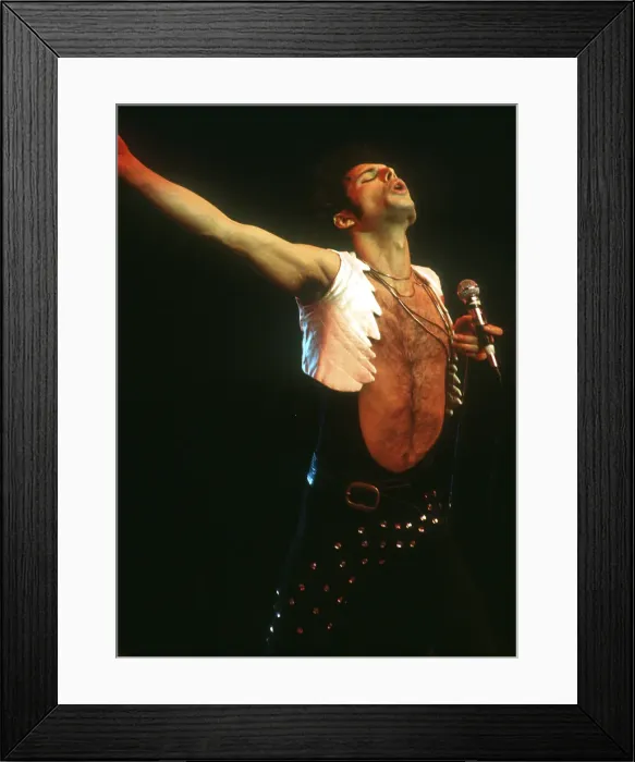 Framed Print : Queen Performing in LA Framed Print : Queen Performing in LA