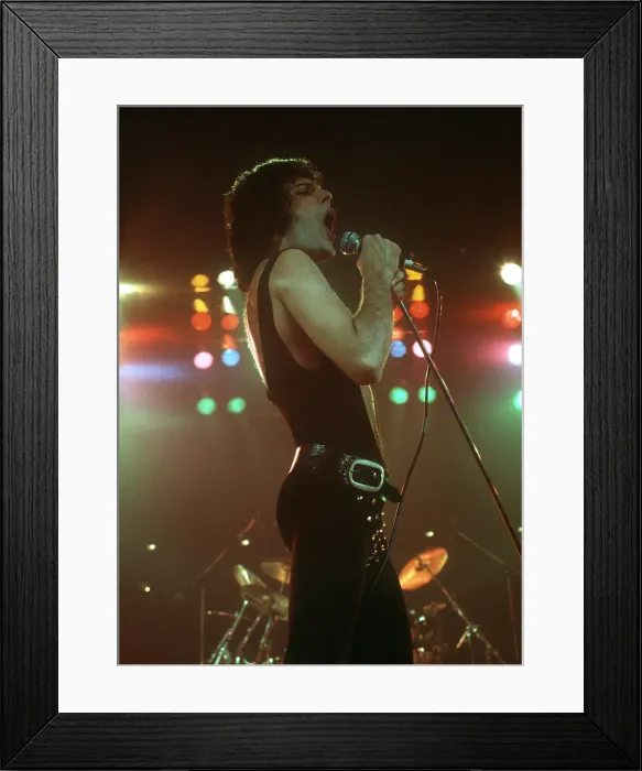 Framed Print : Queen Performing in LA Framed Print : Queen Performing in LA