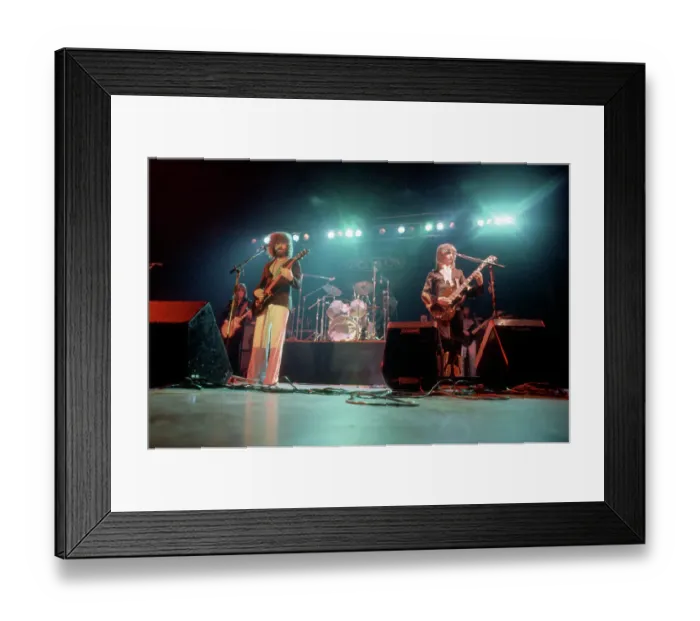 Framed Print : Rock Group Boston Performing