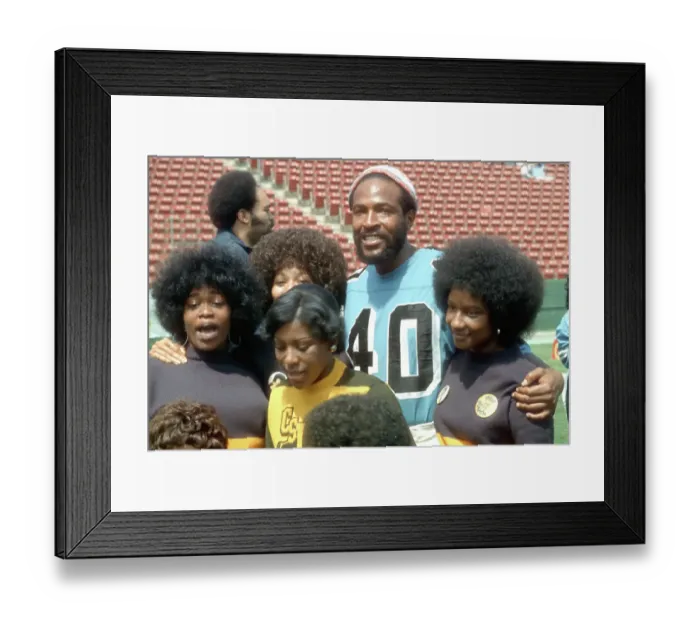 Framed Print : Soul Singer In A Football Uniform Framed Print : Soul Singer In A Football Uniform