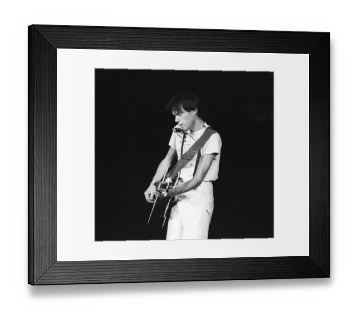 Framed Print : Neil Young Performing