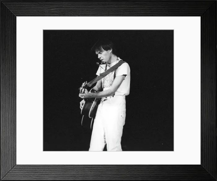 Framed Print : Neil Young Performing Framed Print : Neil Young Performing