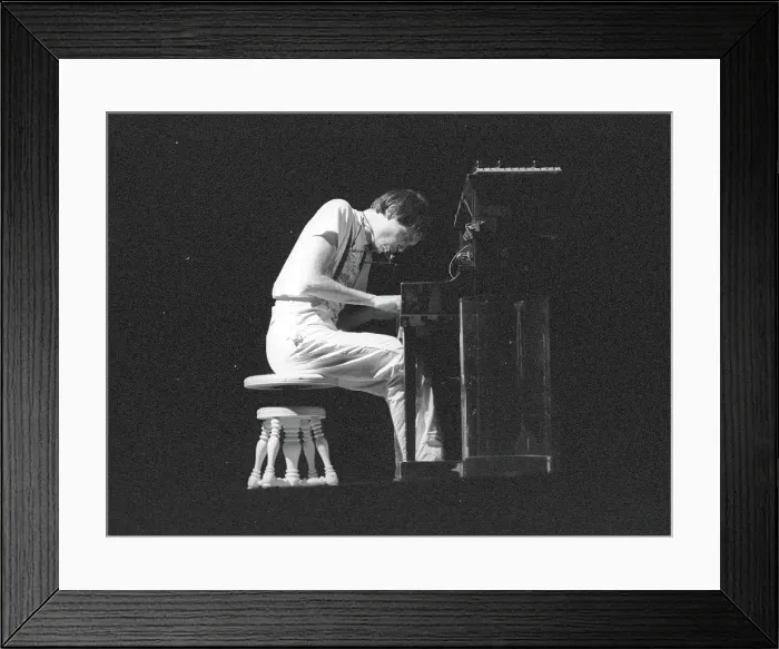 Framed Print : Neil Young Performing Framed Print : Neil Young Performing