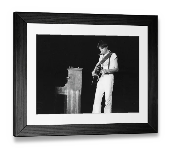 Framed Print : Neil Young Performing Framed Print : Neil Young Performing