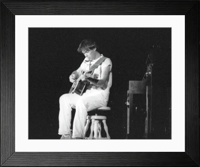 Framed Print : Neil Young Performing Framed Print : Neil Young Performing