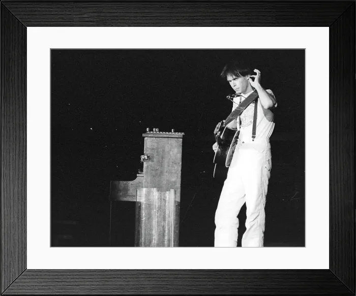 Framed Print : Neil Young Performing Framed Print : Neil Young Performing