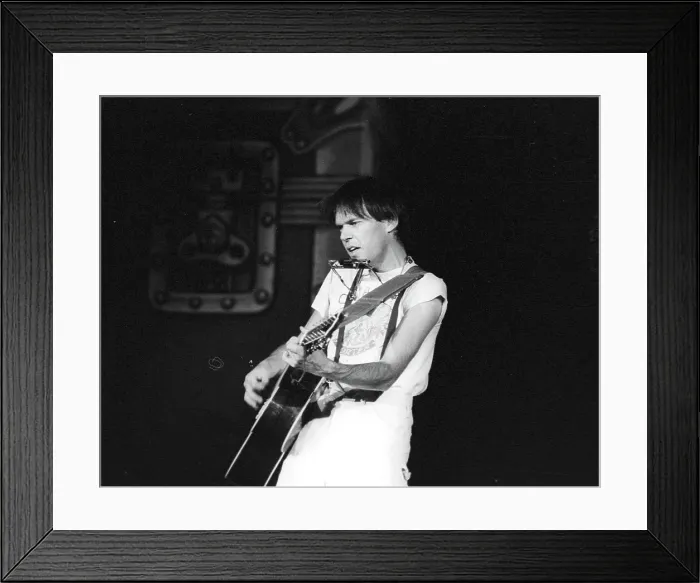 Framed Print : Neil Young Performing Framed Print : Neil Young Performing