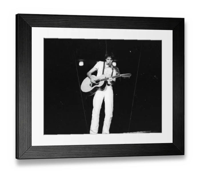 Framed Print : Neil Young Performing Framed Print : Neil Young Performing