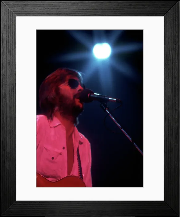 Framed Print : Eric Clapton Perfoming In Sunglasses Framed Print : Eric Clapton Perfoming In Sunglasses
