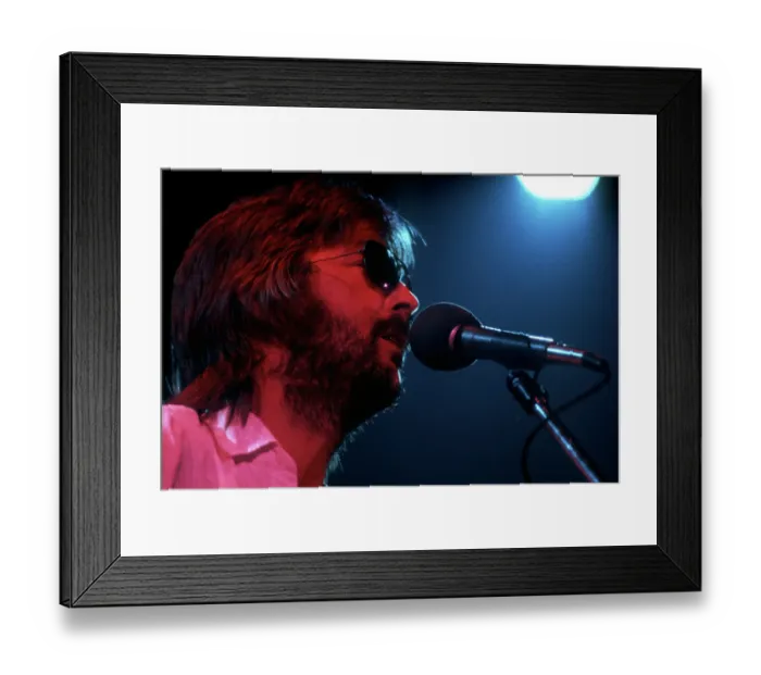 Framed Print : Eric Clapton Perfoming In Sunglasses Framed Print : Eric Clapton Perfoming In Sunglasses