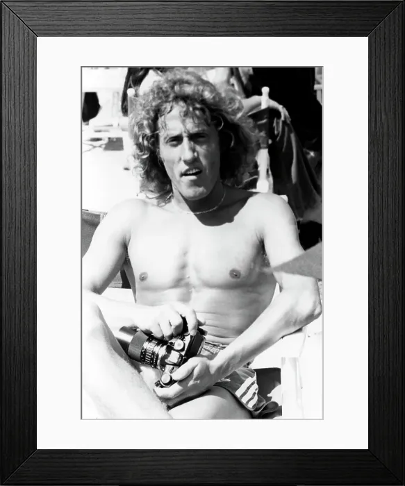 Framed Print : Roger Daltrey At A Sporting Event