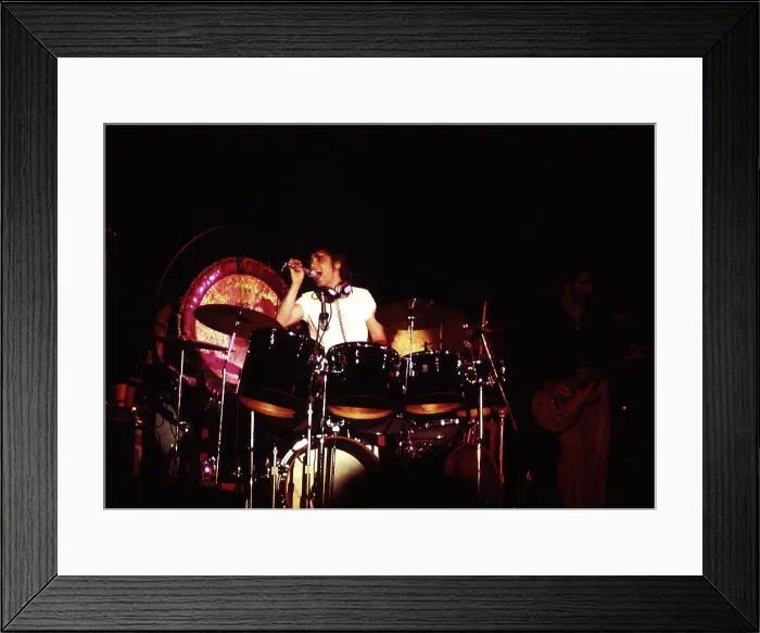 Framed Print : The Who Drummer Performing Framed Print : The Who Drummer Performing