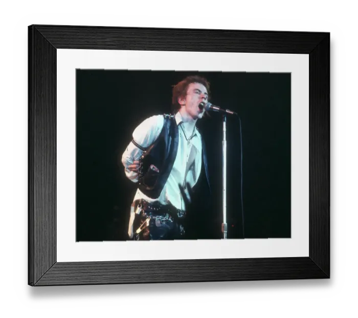 Framed Print : Johnny Rotten At Sex Pistols Last Concert Framed Print : Johnny Rotten At Sex Pistols Last Concert