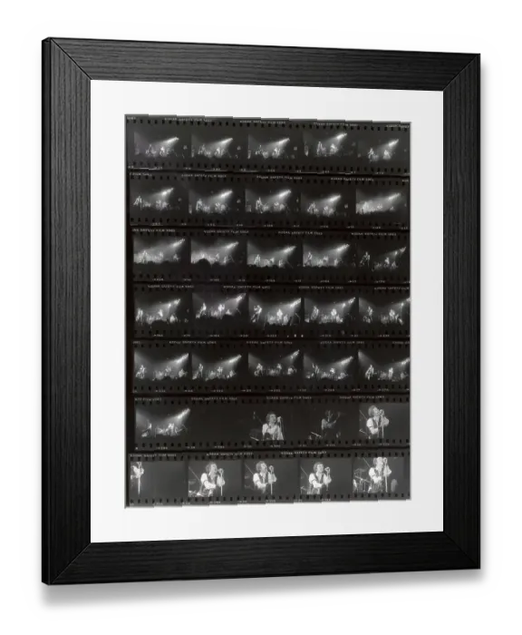 Framed Print : Sex Pistols Last Concert Proof Sheet Framed Print : Sex Pistols Last Concert Proof Sheet