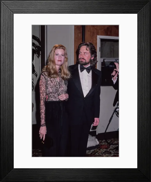 Framed Print : Michael and Diandra Douglas