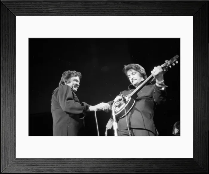 Framed Print : Johnny Cash In Anaheim Framed Print : Johnny Cash In Anaheim