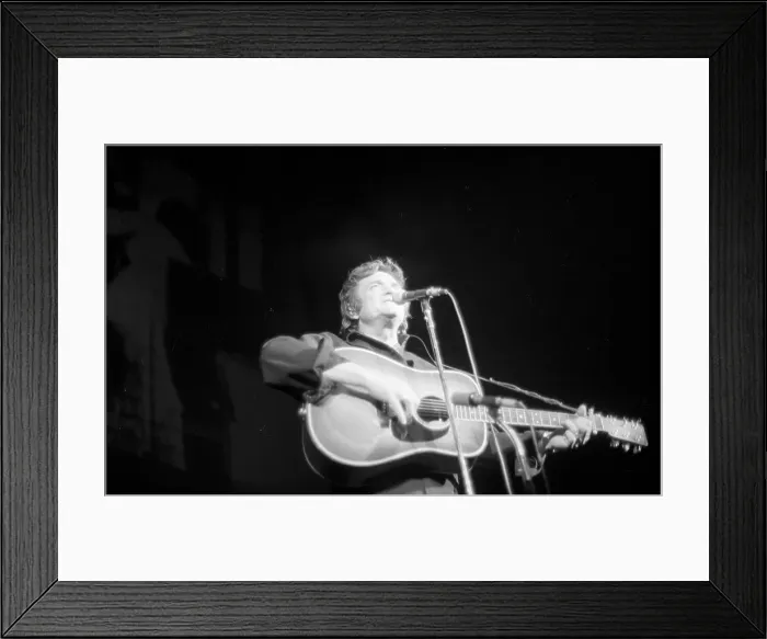 Framed Print : Johnny Cash In Anaheim