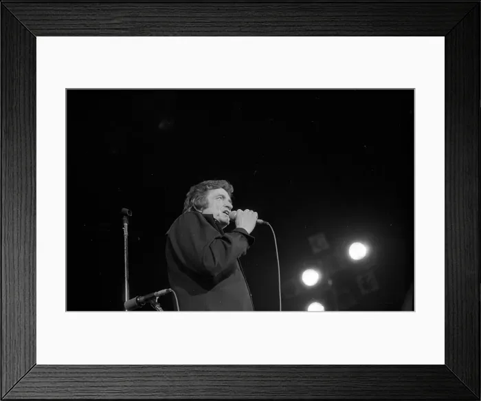 Framed Print : Johnny Cash In Anaheim Framed Print : Johnny Cash In Anaheim