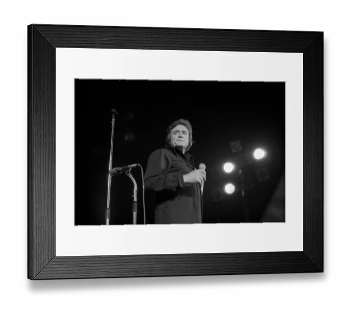 Framed Print : Johnny Cash Performing In Anaheim Framed Print : Johnny Cash Performing In Anaheim