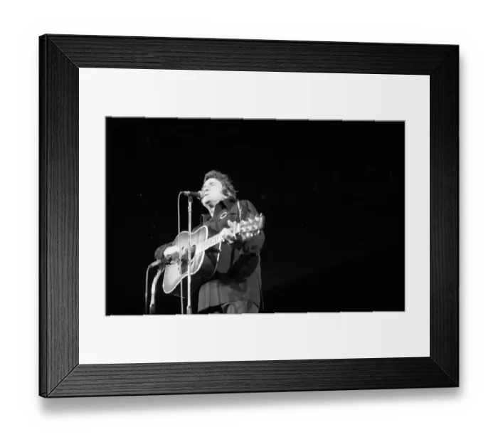 Framed Print : Johnny Cash Performing In Anaheim Framed Print : Johnny Cash Performing In Anaheim
