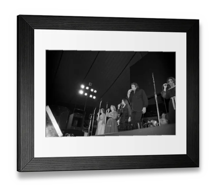 Framed Print : Johnny Cash & The Carter Sisters Performing Framed Print : Johnny Cash & The Carter Sisters Performing