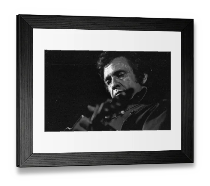 Framed Print : Johnny Cash Performing In Anaheim Framed Print : Johnny Cash Performing In Anaheim