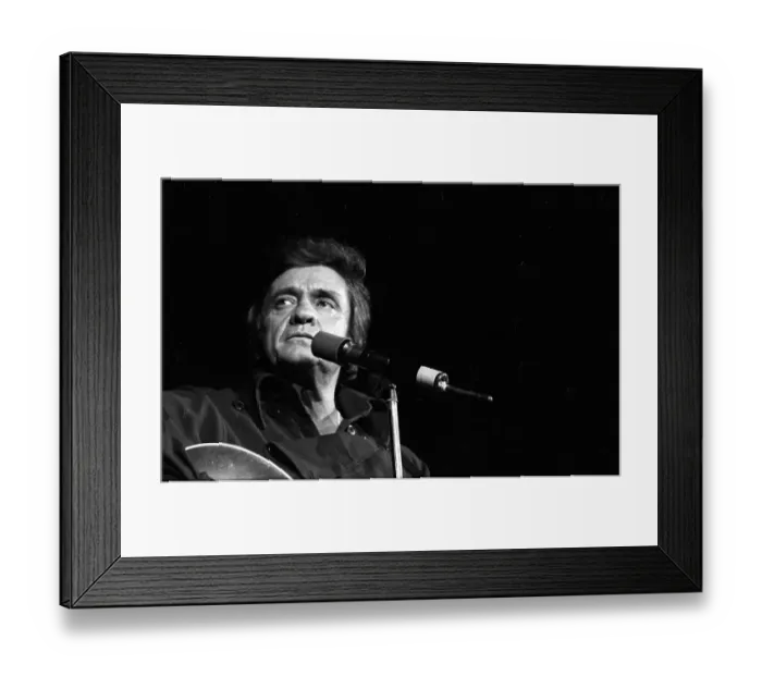 Framed Print : Johnny Cash Performing In Anaheim Framed Print : Johnny Cash Performing In Anaheim