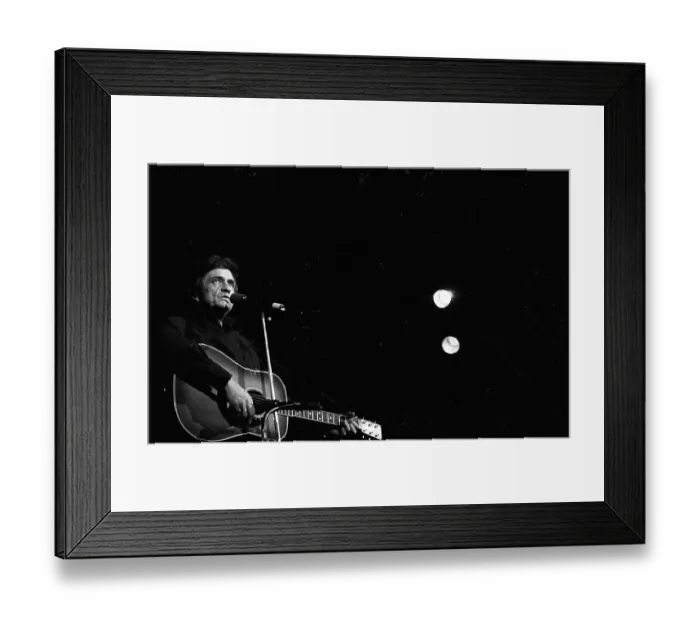 Framed Print : Johnny Cash Performing In Anaheim Framed Print : Johnny Cash Performing In Anaheim