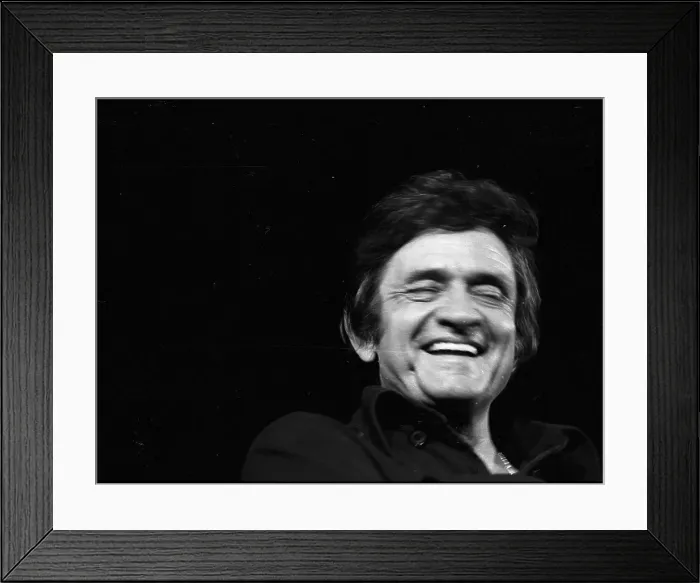 Framed Print : Johnny Cash Performing In Anaheim Framed Print : Johnny Cash Performing In Anaheim