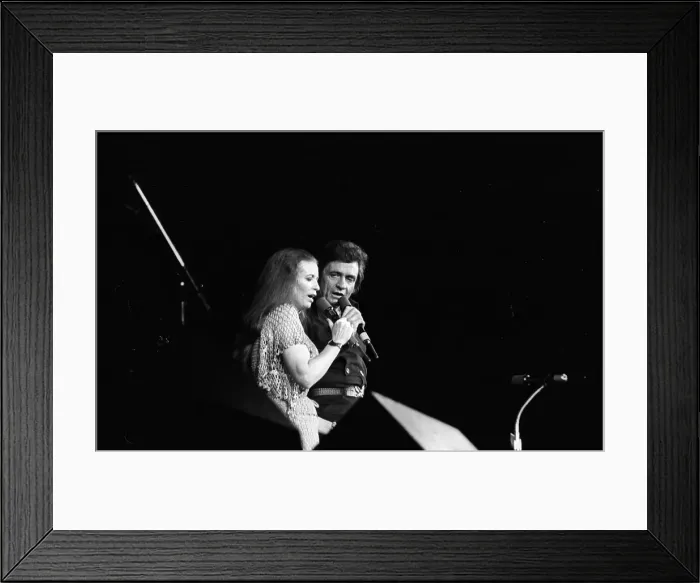 Framed Print : Johnny & June Performing In Anaheim Framed Print : Johnny & June Performing In Anaheim