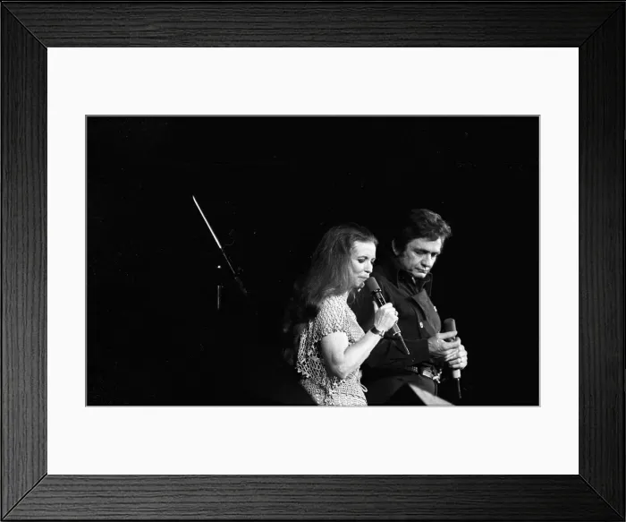 Framed Print : Johnny & June Performing In Anaheim Framed Print : Johnny & June Performing In Anaheim