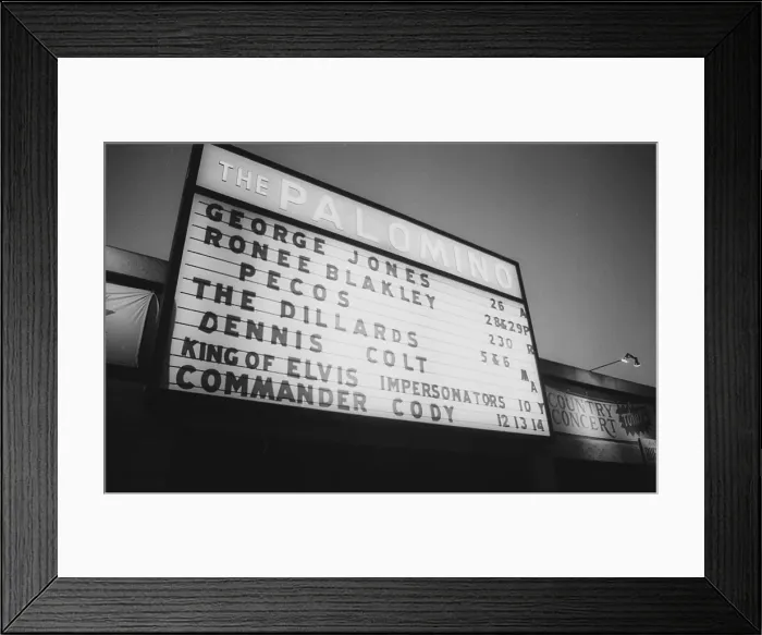 Framed Print : The Palomino Club Marquee Framed Print : The Palomino Club Marquee