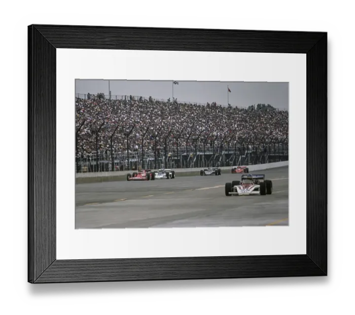 Framed Print : Racing At Indianapolis 500, 1978 Framed Print : Racing At Indianapolis 500, 1978