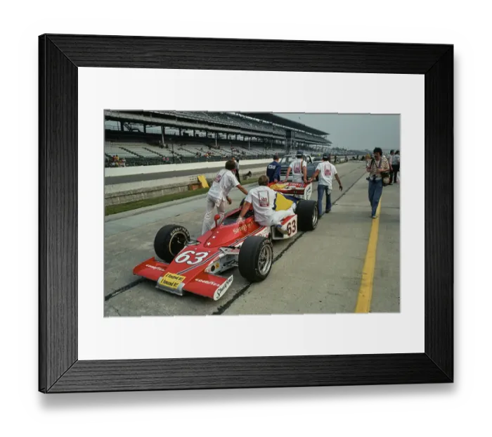 Framed Print : Shurfine Foods Racing Team At Indianapolis 500, 1978 Framed Print : Shurfine Foods Racing Team At Indianapolis 500, 1978