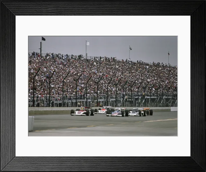 Framed Print : Indianapolis 500 Cars On Track, 1978 Framed Print : Indianapolis 500 Cars On Track, 1978