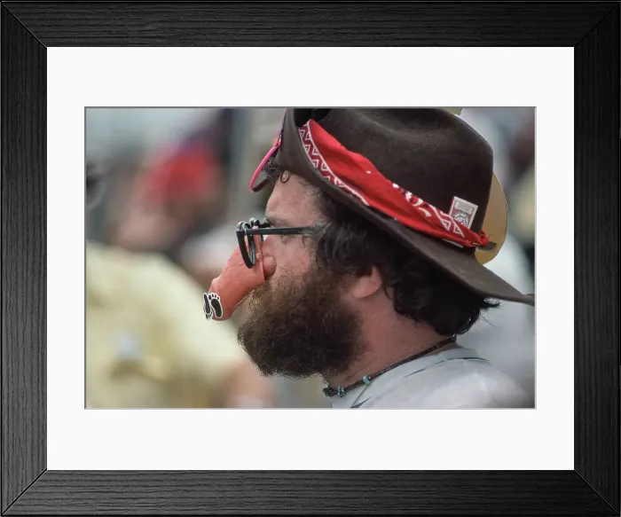 Framed Print : Spectator At Indianapolis 500, 1978 Framed Print : Spectator At Indianapolis 500, 1978