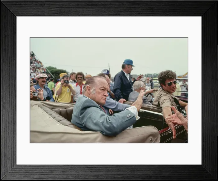 Framed Print : Bob Hope At Indianapolis 500, 1978 Framed Print : Bob Hope At Indianapolis 500, 1978