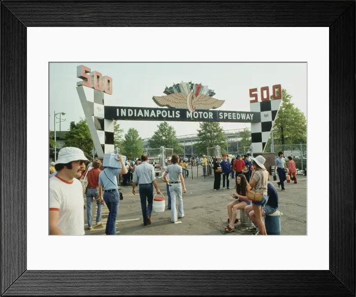 Framed Print : 1978 Indianapolis 500 - Spectators Framed Print : 1978 Indianapolis 500 - Spectators