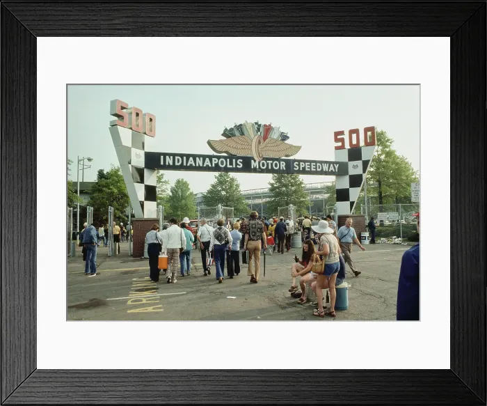 Framed Print : 1978 Indianapolis 500 - Spectators Framed Print : 1978 Indianapolis 500 - Spectators