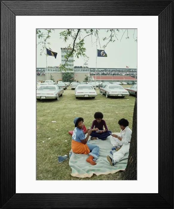 Framed Print : 1978 Indianapolis 500 - Spectators Framed Print : 1978 Indianapolis 500 - Spectators