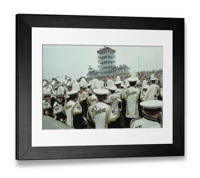 Framed Print : 1978 Indianapolis 500 - Purdue University Marching Band