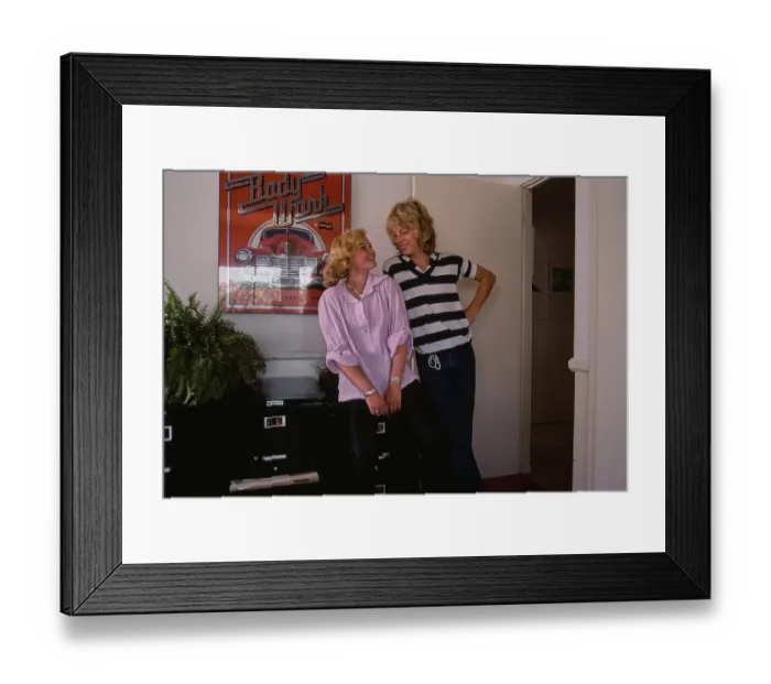 Framed Print : Barbara May & Leif Garrett Framed Print : Barbara May & Leif Garrett
