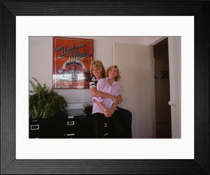 Framed Print : Leif Garrett & Barbara May Framed Print : Leif Garrett & Barbara May
