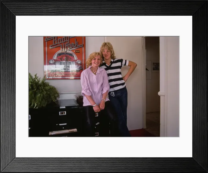 Framed Print : Barbara May & Leif Garrett