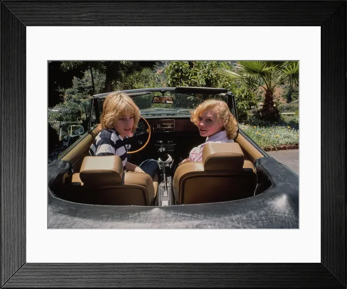 Framed Print : Leif Garrett & Barbara May Framed Print : Leif Garrett & Barbara May