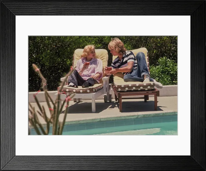 Framed Print : Barbara May & Leif Garrett