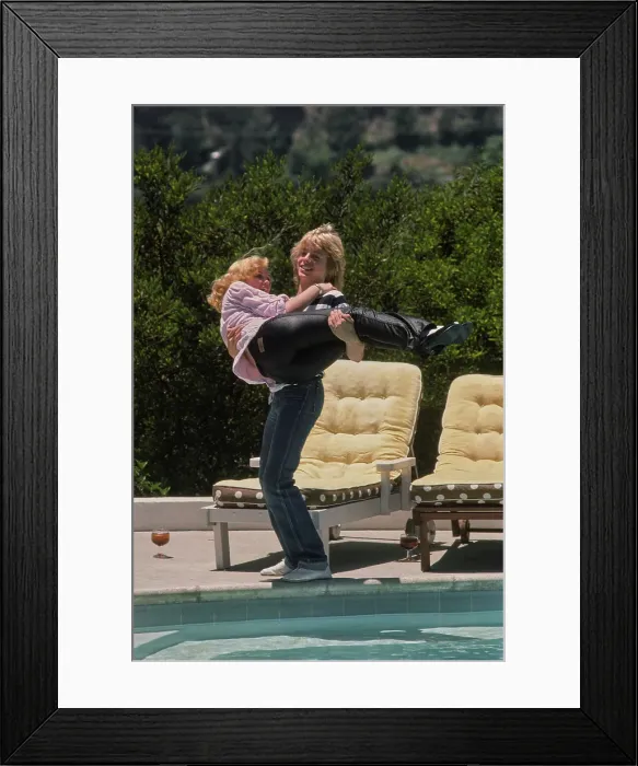 Framed Print : Barbara May & Leif Garrett